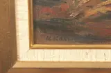 M. Kallis, Post Office, Oil on canvas