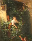 G. Varone, Secret Lovers Discovered, Oil on canvas C