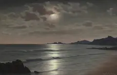 Untitled by Roger de la Corbière, oil on canvas 61 x 92cm, sold Apr 2024
