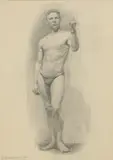 Boris Sporykhin, Untitled, pencil heightened with white 55 x 37.5cm