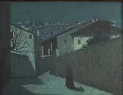 Angelo Rescalli, Untitled, oil on canvas board 35 x 44.5cm