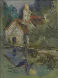 Fred Yates, Untitled, oil on board 13 x 10cm