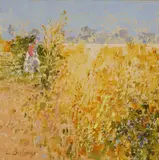 Lionel V. Bulmer, Untitled, oil on board 30.5 x 30.5cm Provenance: With Messum's Fine Art