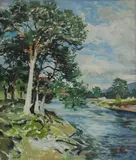 James McIntosh Patrick, Untitled, oil on canvas 61 x 51cm Provenance: Mrs J Reid.
