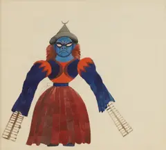 Untitled by Edward Burra, watercolour over pencil 51 x 51cm, sold Apr 2024