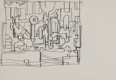 Untitled by Eduardo Paolozzi, Abstract machine pencil 14 x 20cm Provenance : The artist's estate; thence by descent., sold Apr 2024