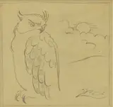 Bernard Leach, Untitled, pencil 11.5 x 11.5cm