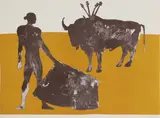 Elisabeth Frink, Untitled, 1973 lithograph in colours