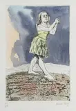 Dame Paula Rego, Untitled, 'The Voices I' hand-coloured etching and aquatint