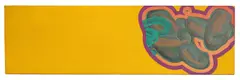 David Reed, Untitled, mixed media on board 21.5 x 70.8cm