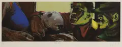 Ray Richardson, Untitled, 'Bob’s Round' screenprint in colours