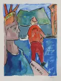 Bob Dylan, Untitled, New York' on Hahnemühle 350gsm Museum Etching