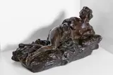 Jules Dalou, Untitled, bronze with brown patination