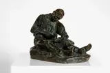 Jules Dalou, Untitled, bronze with green patination