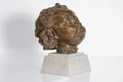 Untitled by Jacob Epstein, bronze with gold-brown patination, sold Jan 2024