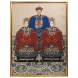Retrato de Ancestros, CHINA, SIGLO XIX, Tinta sobre tela