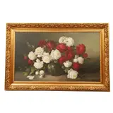 Francisco Urbina, Bouquet de rosas, Óleo sobre tela