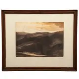 Ernesto Alcántara, Rancho de la sierra, Grabado al aguafuerte y aguatinta 24 / 40