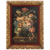 Tacho López, BOUQUET DE FLORES, Óleo sobre tela
