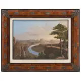 Paisaje Con Río, SIGLO XIX, Óleo sobre tela