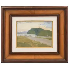 Paisaje, SIGLO XX, Óleo sobre tabla