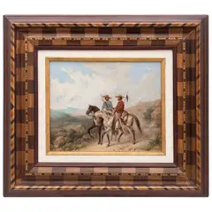 Manuel Serrano, CHINACOS A CABALLO, Óleo sobre tela