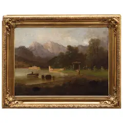 Paisaje, EUROPA, SIGLO XIX, Óleo sobre tela