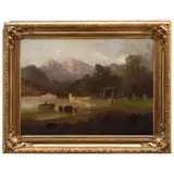 Paisaje, EUROPA, SIGLO XIX, Óleo sobre tela