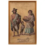 Escena de Castas, MÉXICO, SIGLO XX, Óleo sobre tela