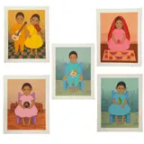 Gustavo Montoya, De la serie Niños mexicanos, 1985:, Serigrafías P.A. 27 / 50, 155 / 250 P, 154 / 250 P, 152 / 250 P, y 152 / 250 P