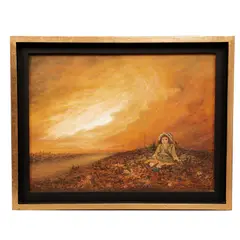 Humberto Carrasco, Paisaje con muñeca, 2003, Óleo sobre tela