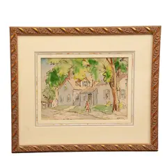 Henry Gasser, Paisaje, Acuarela sobre papel