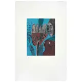 Roger von Gunten, Mujer mano negra, 2010, Grabado al aguafuerte y aguatinta P I 2 / 2