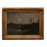 Paisaje con lago by Frithjof Smith-Hald, Óleo sobre tela, offered Nov 2023