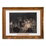 Pierre Cottin, William Shakesperare en la corte de la reina IsabeI, Grabado al aguafuerte