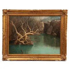 Gilberto Guerra, Paisaje, Óleo sobre tela