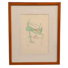 Salvador Dalí, Sin título, de la carpeta Las Visiones de Quevedo, 1975, Litografía 163 / 250