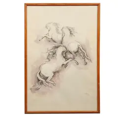 Gladys Schifferli, Caballos, 1982, Serigrafía 43 / 100