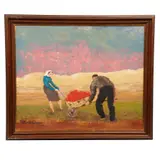 Ramón Lapayese del Río, Cosecha, 1979, Óleo sobre tela