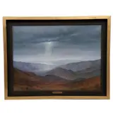Humberto Carrasco, Paisaje con montañas, 2005, Óleo sobre tela
