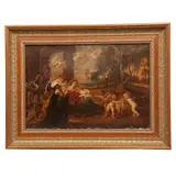 Anónimo, Reproducción de "Descanso en la huida a Egipto con santos" de Paul Rubens, Óleo sobre tela