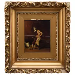 Don Quijote de la Mancha by Anónimo, Óleo sobre madera, offered Oct 2023