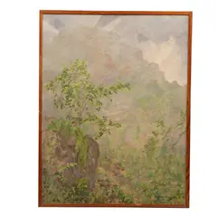 Alejandro Moreno, Nebulosa mañana, 1987, Óleo sobre tela sobre madera