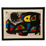 Sin título, portada de la exposición Homenaje a Gaudí by Joan Miró, 1979, Litografía sin número de tiraje, offered Oct 2023