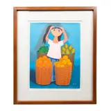 Mercado de frutas by Trinidad Osorio, Serigrafía A.P, sold Oct 2023