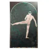 Brian Bomeisler, Pink man, 1985, Óleo y encaustica sobre tela