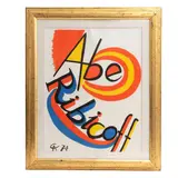 Alexander Calder, Abe Ribicoff, 1974, Litografía sin número de tiraje