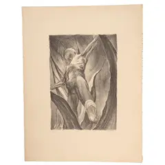 Guillermo Meza Álvarez, Hombre en maguey, 1952, Litografía 26 / 80