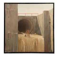 Antonio G. Luquín, El pescador, Óleo sobre tela