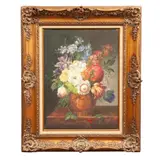 Anónimo, Copia de "Florero" de Joseph-Laurent Malaine, Óleo sobre tela
